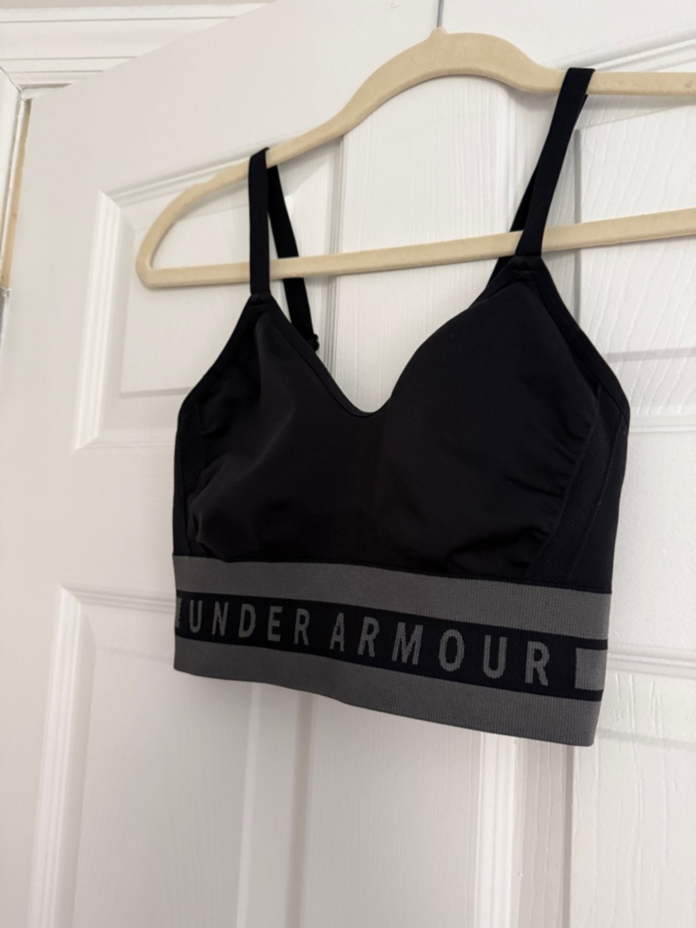 Under Armour Black Logo Sports Bra - Supportive Women’s Bralette